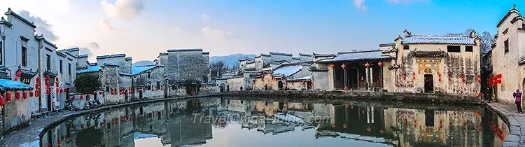 Moon Pond in Hongcun Village, Huangshan